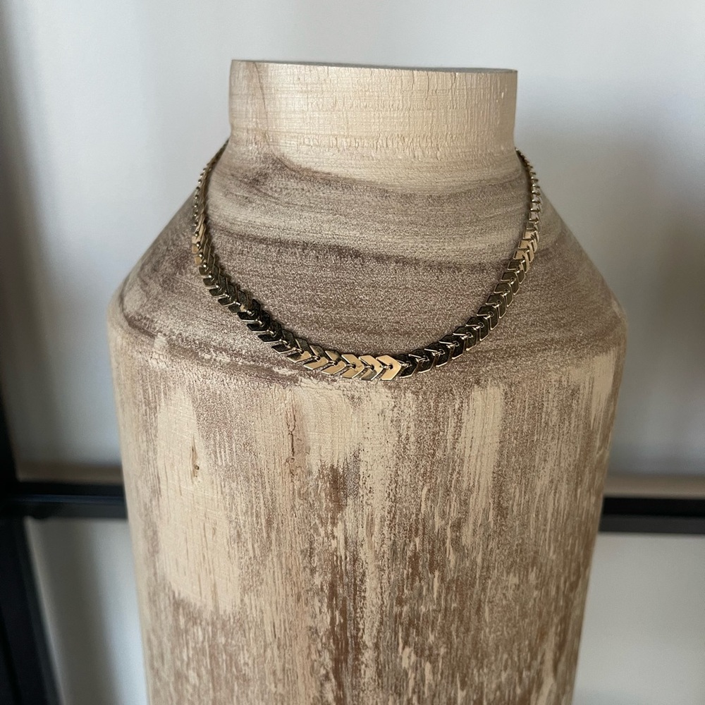 Herringbone Gold chain